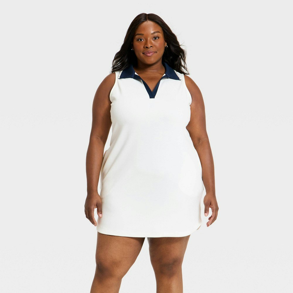 All In Motion Women's Airy Sleek Collared Dress 1X: $40 All In Motion Women's Airy Sleek Collared Dress 1X: $40
