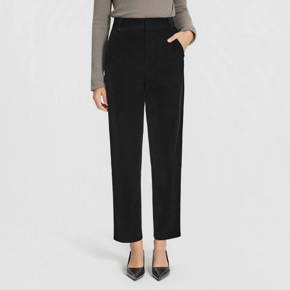 A New Day Women's Mid-Rise Velvet Tapered Trousers: $39 A New Day Women's Mid-Rise Velvet Tapered Trousers: $39