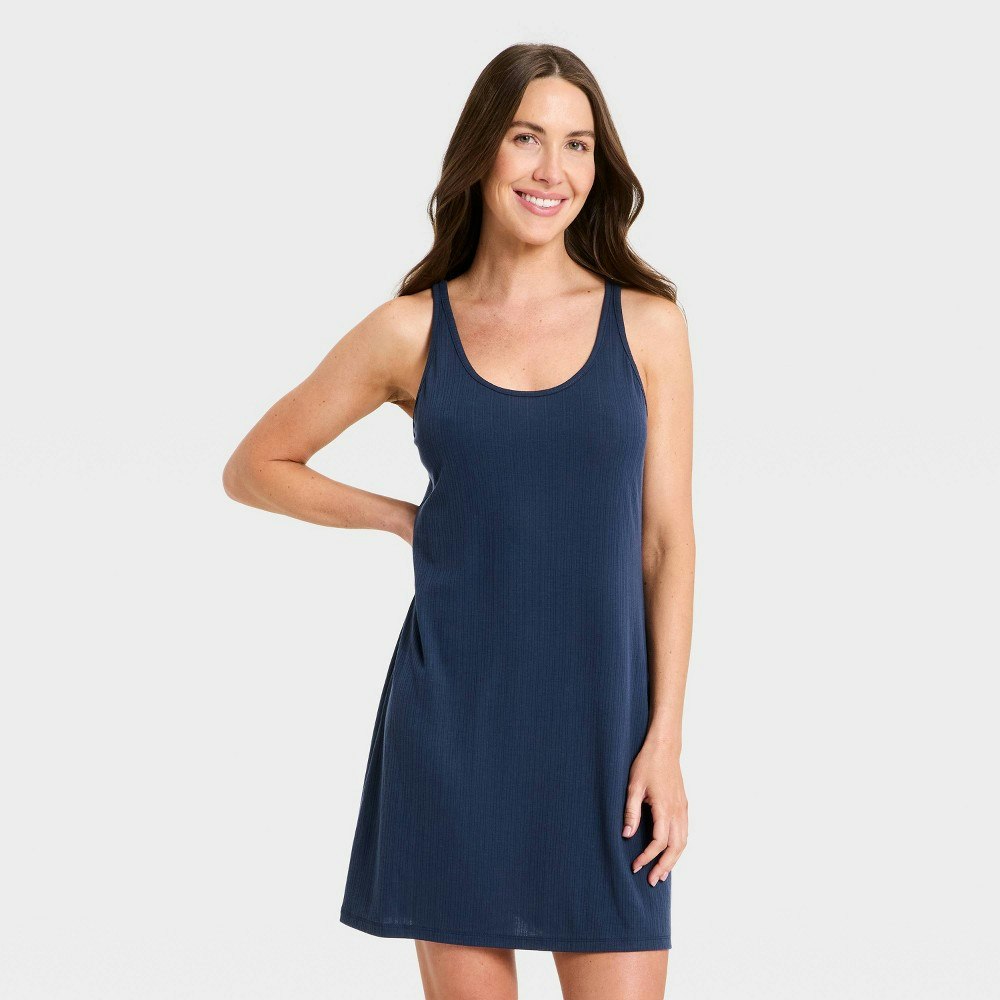 Auden Women's Cooling Ribbed Jersey Tank Dress: $25 Auden Women's Cooling Ribbed Jersey Tank Dress: $25