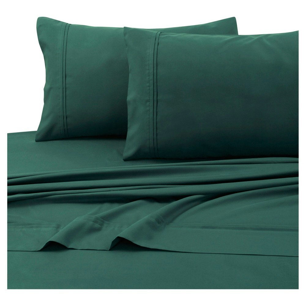 Tribeca Living California King Microfiber Solid Deep Pocket Sheet Set: $34.99