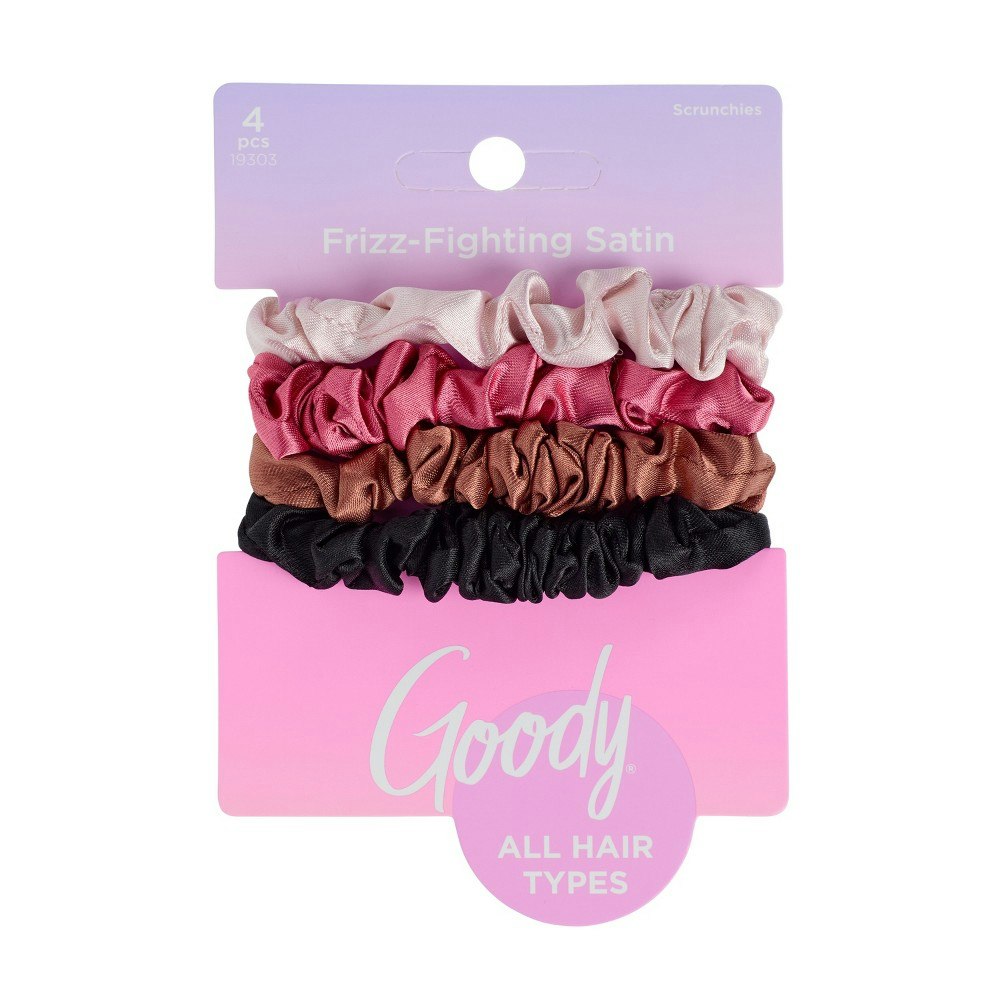 Goody Satin Scrunchies 4-Pack: $3.99