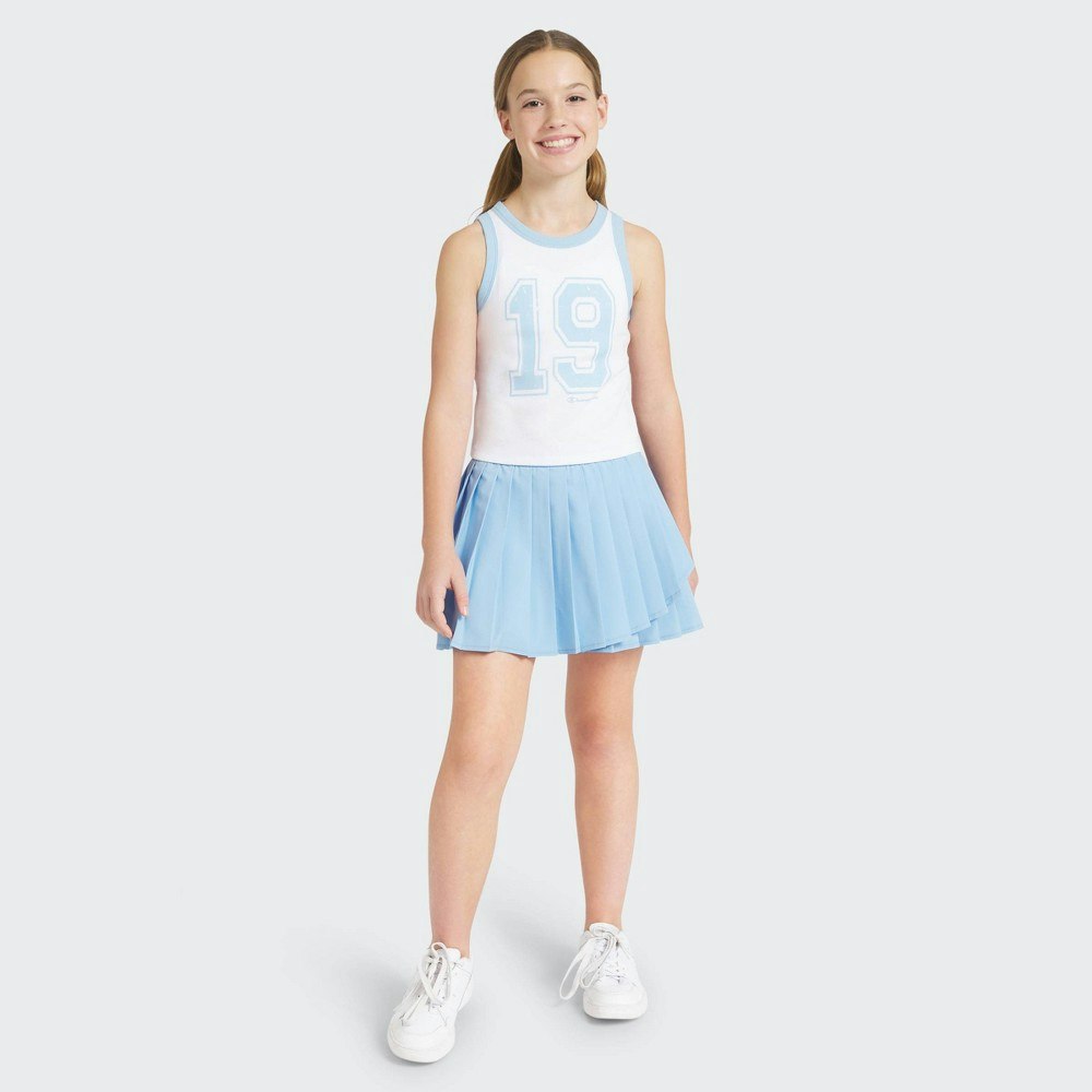 Champion Girls' Graphic High Neck Ribbed Tank Top: $10