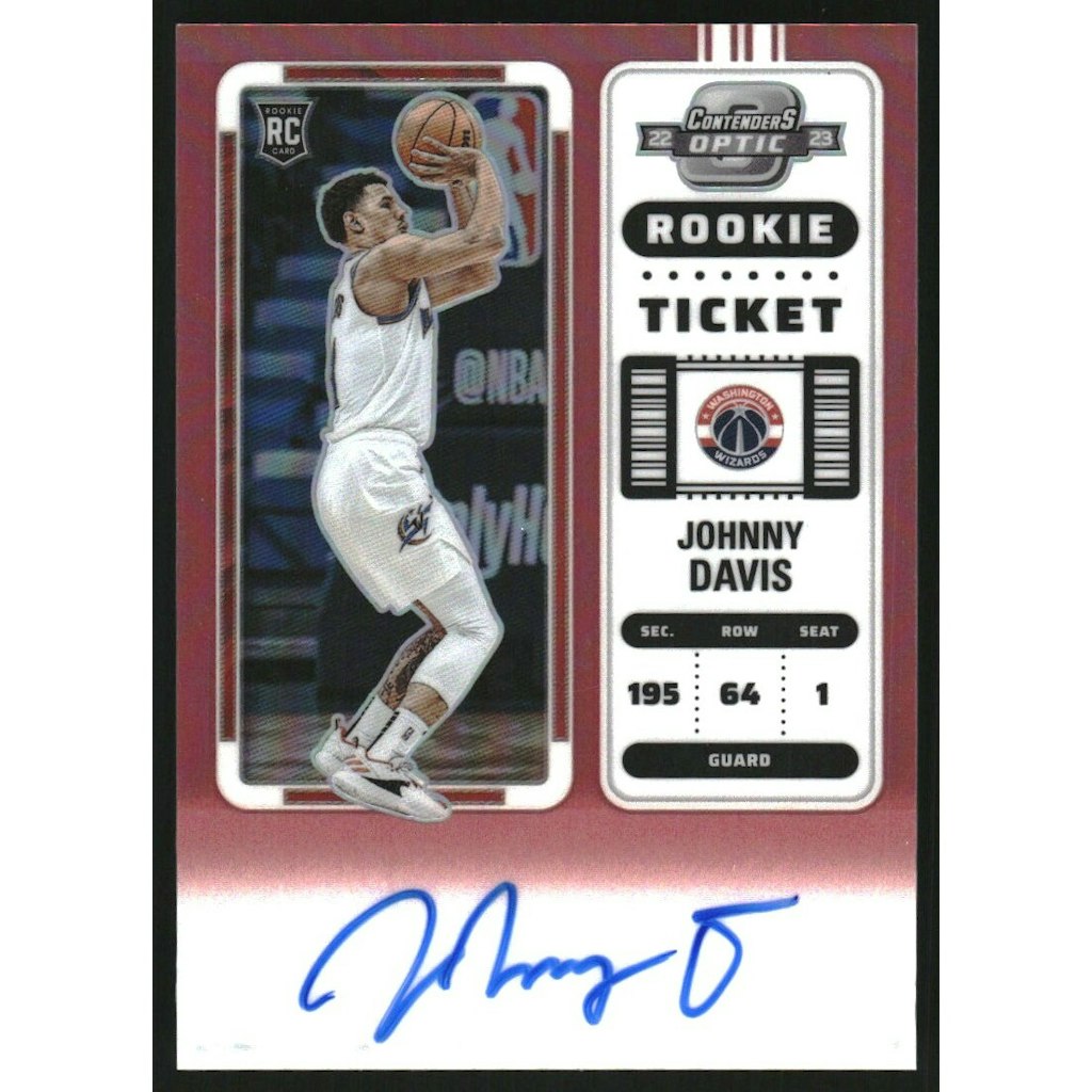 2022-23 Panini Contenders Optic Johnny Davis Autograph Card: $27