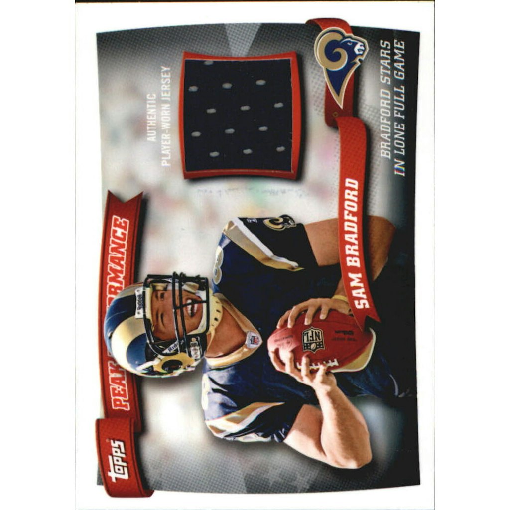 2010 Topps Peak Performance Sam Bradford Relic Card: $10.50