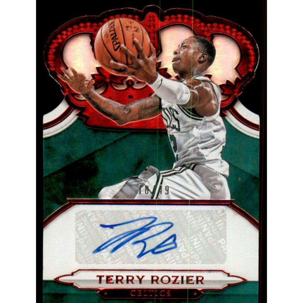 2018-19 Crown Royale Terry Rozier Crown Autographs Red Card: $18 2018-19 Crown Royale Terry Rozier Crown Autographs Red Card: $18