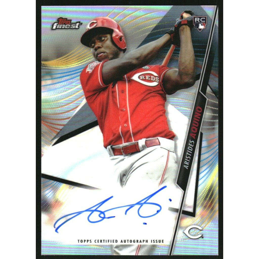 2020 Finest Aristides Aquino Autograph Card: $10.80 2020 Finest Aristides Aquino Autograph Card: $10.80