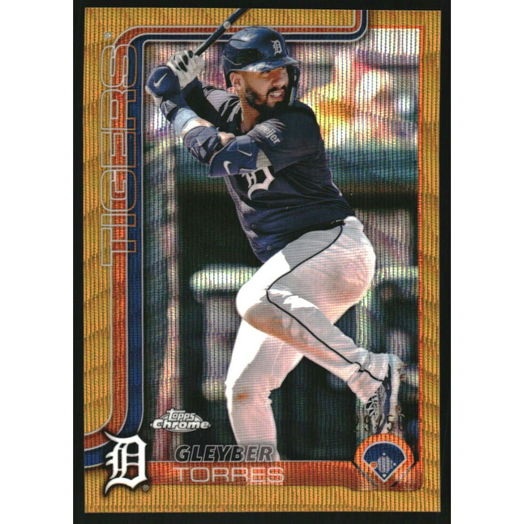 2025 Topps Chrome Gleyber Torres Gold Wave Refractor Card: $13.50 2025 Topps Chrome Gleyber Torres Gold Wave Refractor Card: $13.50