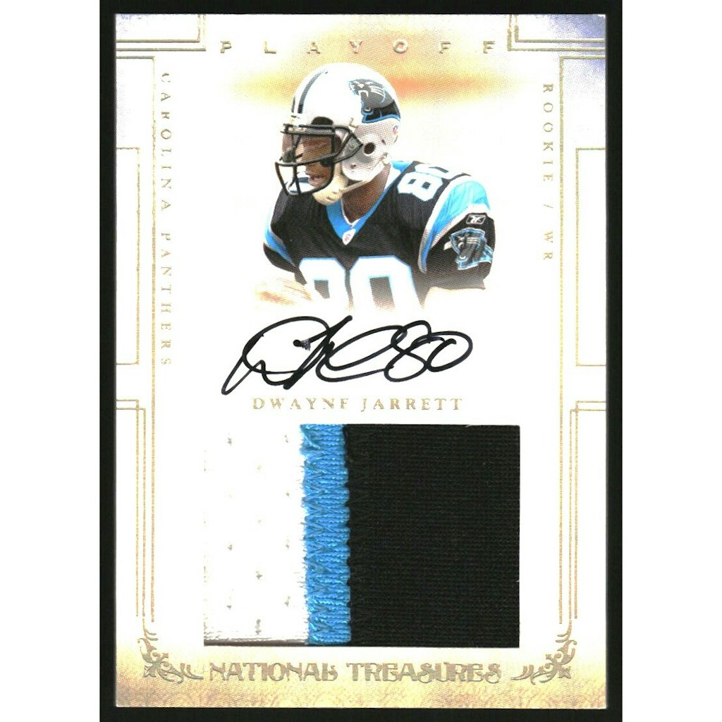 2007 Playoff National Treasures Dwayne Jarrett Signature Gold #110: $13.50 2007 Playoff National Treasures Dwayne Jarrett Signature Gold #110: $13.50