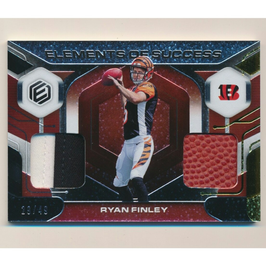 2019 Panini Elements Ryan Finley Gold Relic Card: $10.80 2019 Panini Elements Ryan Finley Gold Relic Card: $10.80