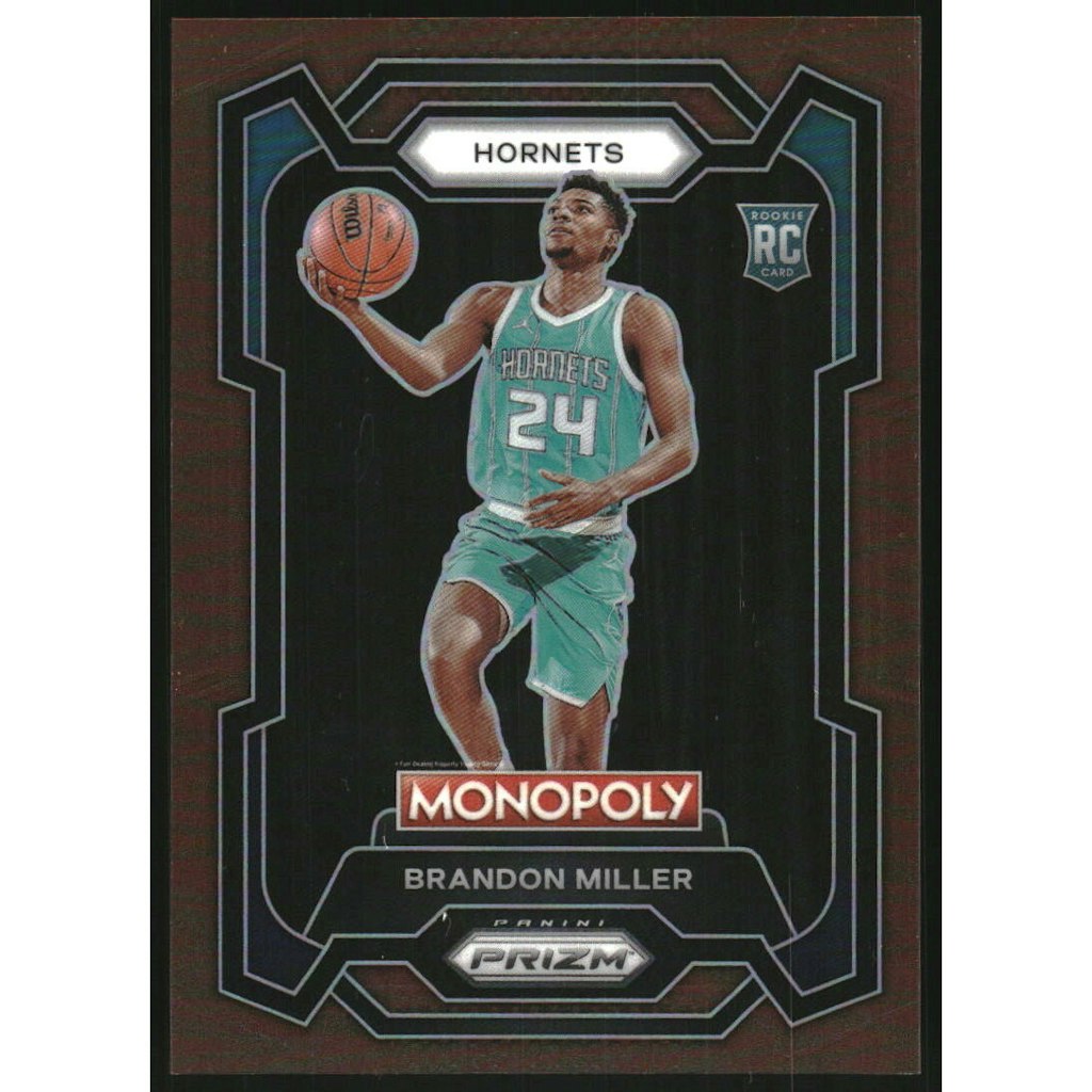 2023-24 Panini Prizm Monopoly Brandon Miller #15 Trading Card: $20 2023-24 Panini Prizm Monopoly Brandon Miller #15 Trading Card: $20