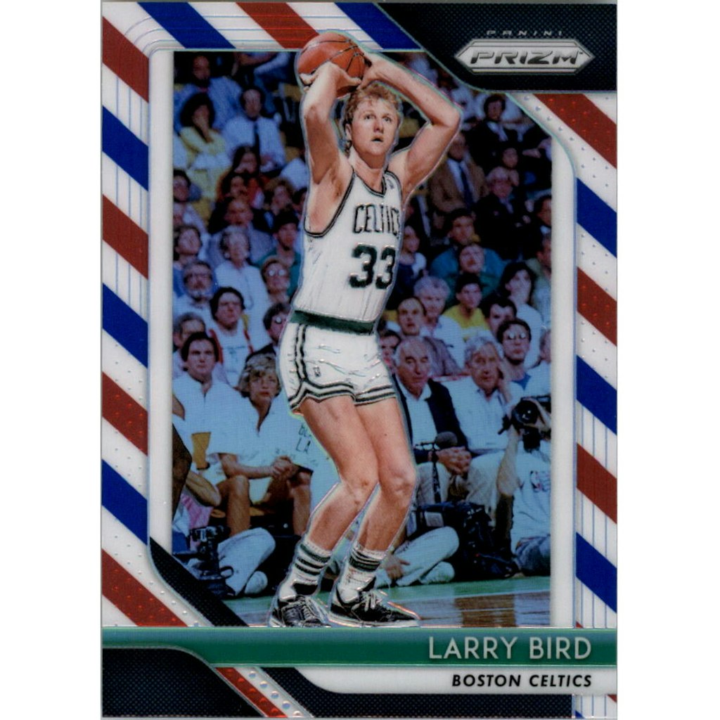 2018-19 Panini Prizm Larry Bird #85 Red White and Blue Prizm Card: $10.80 2018-19 Panini Prizm Larry Bird #85 Red White and Blue Prizm Card: $10.80