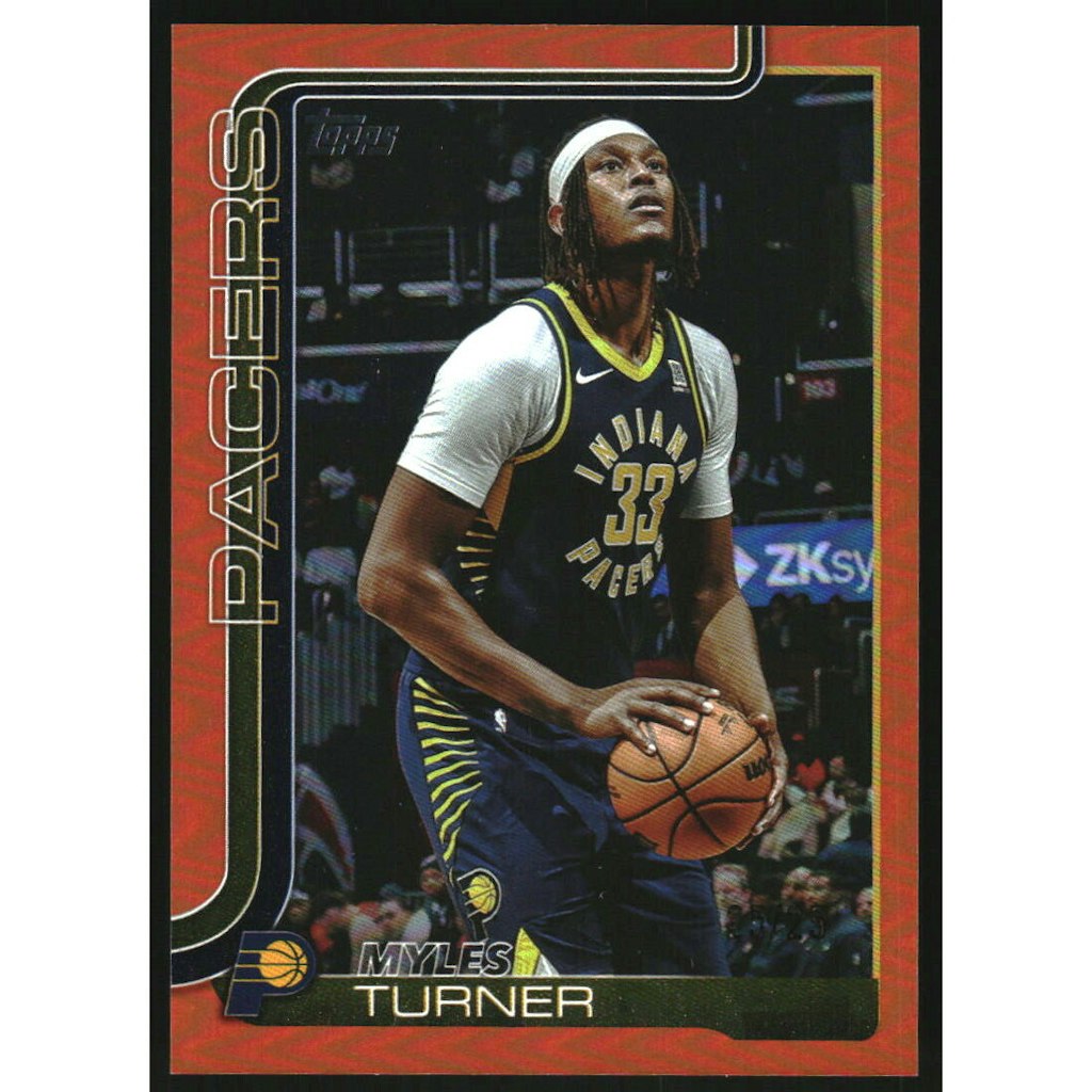 2025-26 Topps Orange Rainbow Myles Turner Card #49: $18 2025-26 Topps Orange Rainbow Myles Turner Card #49: $18