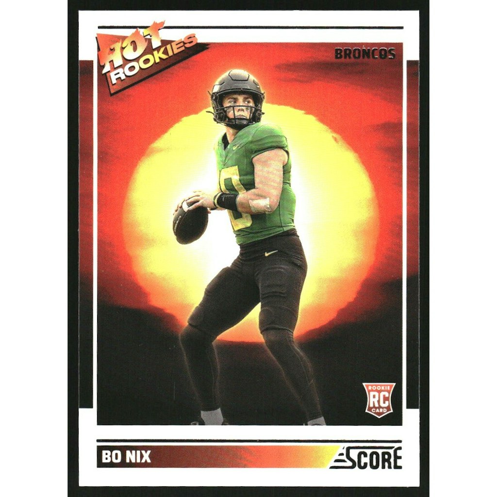 2024 Score Bo Nix Hot Rookies Card: $10.80