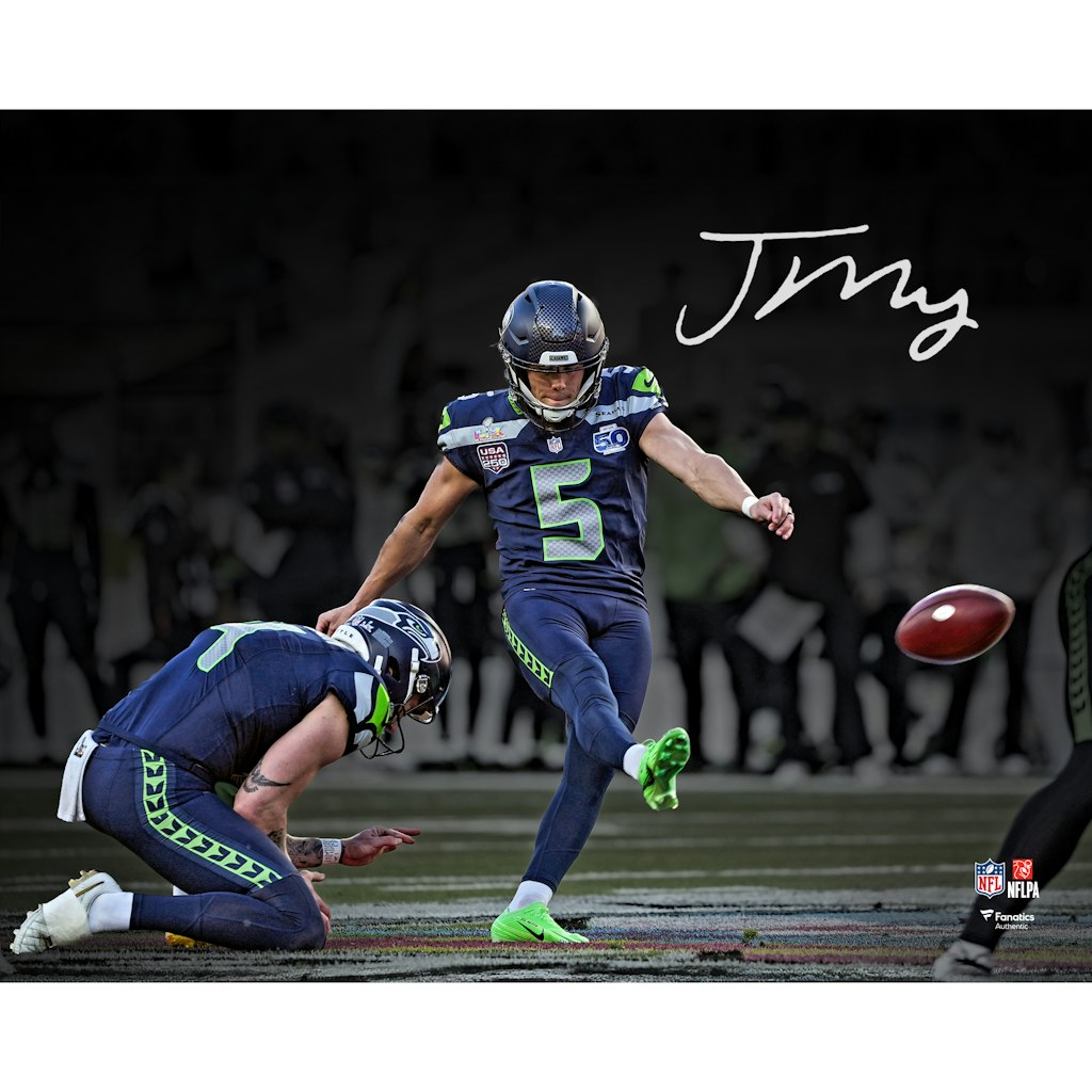 Jason Myers Seattle Seahawks Autographed 8" x 10" Photograph: $60 Jason Myers Seattle Seahawks Autographed 8" x 10" Photograph: $60