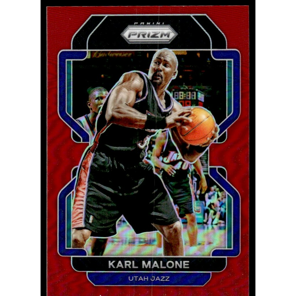 2021-22 Panini Prizm Karl Malone Red Prizm Card #259: $18