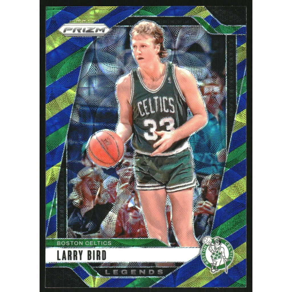 2024-25 Panini Prizm Choice Larry Bird Blue Yellow and Green Prizm Card #299: $13.50 2024-25 Panini Prizm Choice Larry Bird Blue Yellow and Green Prizm Card #299: $13.50