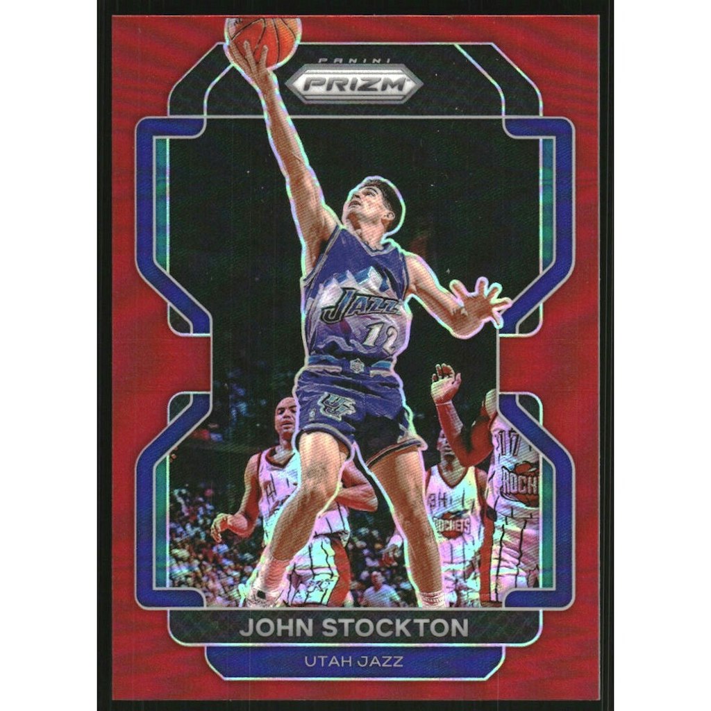 2021-22 Panini Prizm John Stockton #267 Red Prizm Card: $18 2021-22 Panini Prizm John Stockton #267 Red Prizm Card: $18