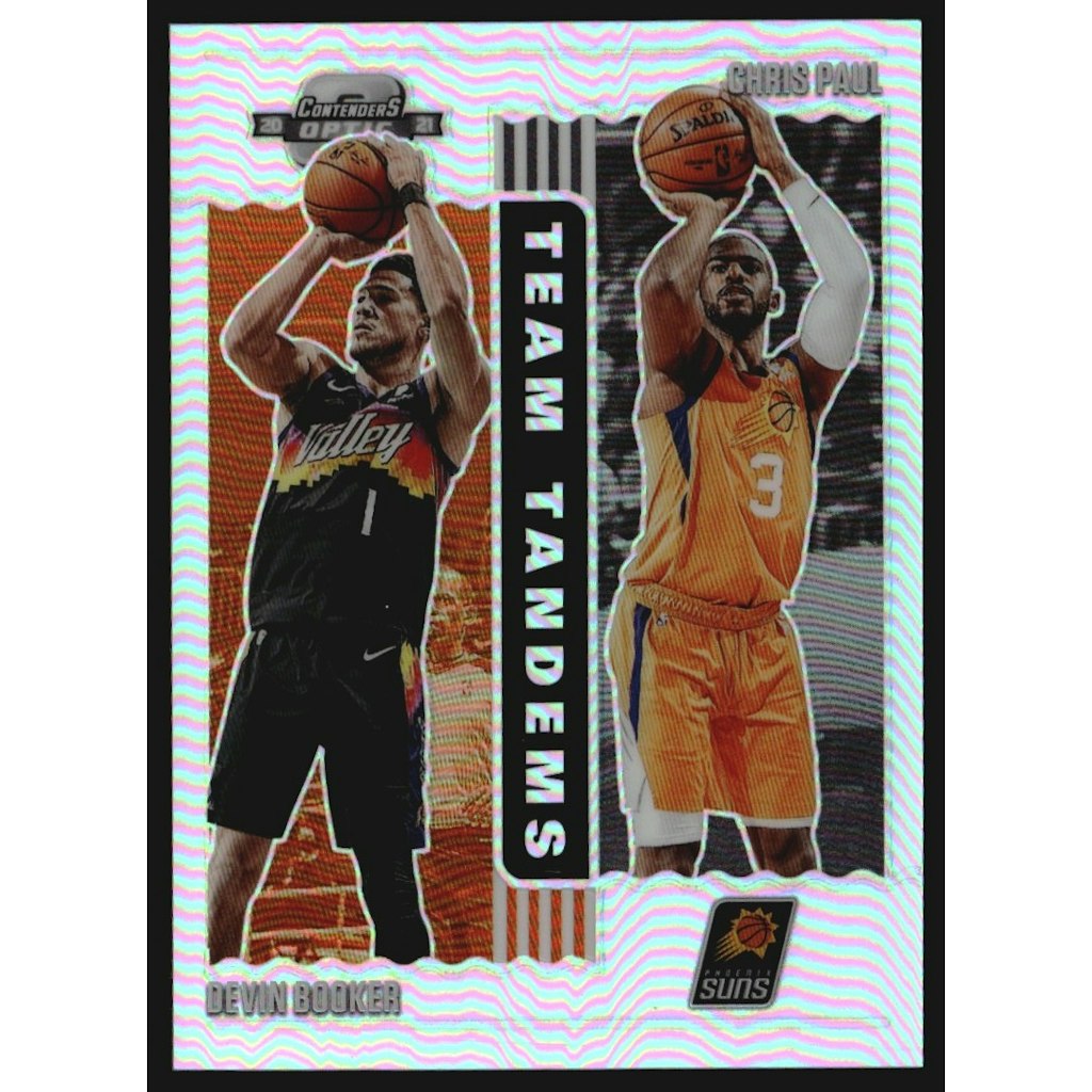 2020-21 Panini Contenders Optic Team Tandems #4 Chris Paul/Devin Booker Trading Card: $10.80