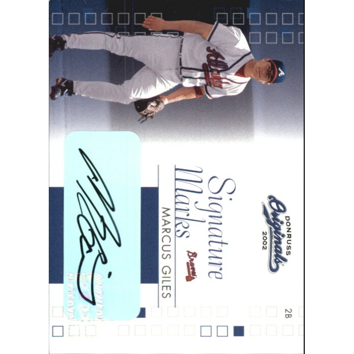 2002 Donruss Originals Marcus Giles Signature Marks Baseball Card /200: $10.50 2002 Donruss Originals Marcus Giles Signature Marks Baseball Card /200: $10.50