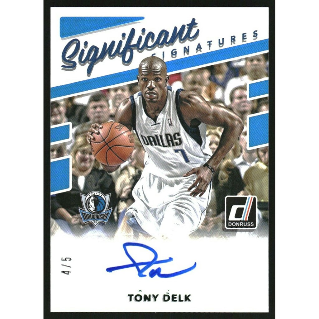 2017-18 Donruss Significant Signatures Green Tony Delk Card #58: $15 2017-18 Donruss Significant Signatures Green Tony Delk Card #58: $15