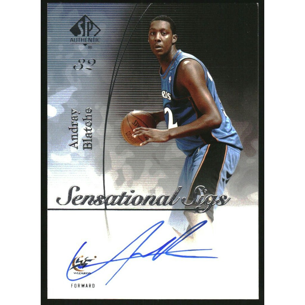 2005-06 SP Authentic Sensational Sigs Andray Blatche Card: $10.50 2005-06 SP Authentic Sensational Sigs Andray Blatche Card: $10.50