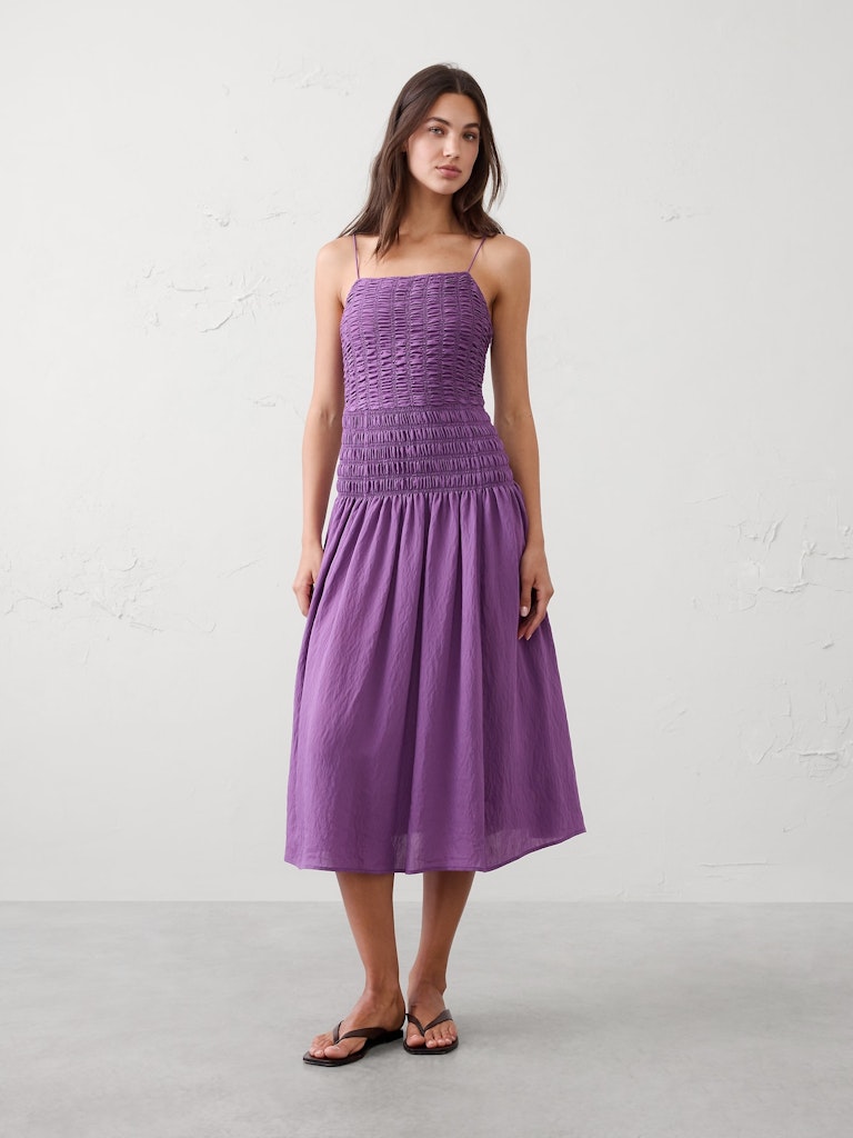 Smocked Strappy Maxi Dress: $70 Smocked Strappy Maxi Dress: $70