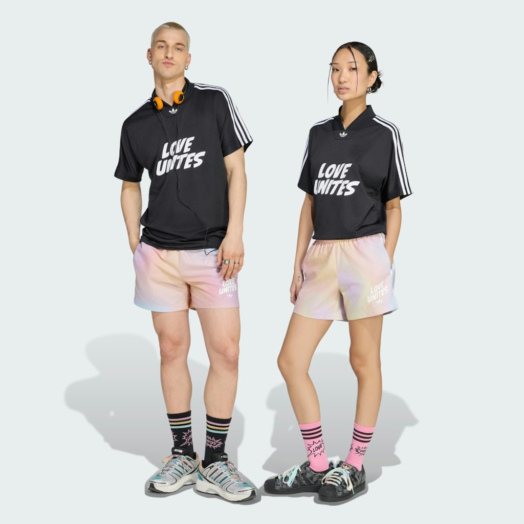 Love Unites All Over Print Waterproof Shorts: $40