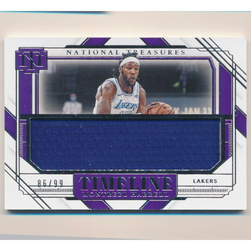 2020-21 Panini National Treasures Montrezl Harrell Timeline Materials #/99: $10.80 2020-21 Panini National Treasures Montrezl Harrell Timeline Materials #/99: $10.80
