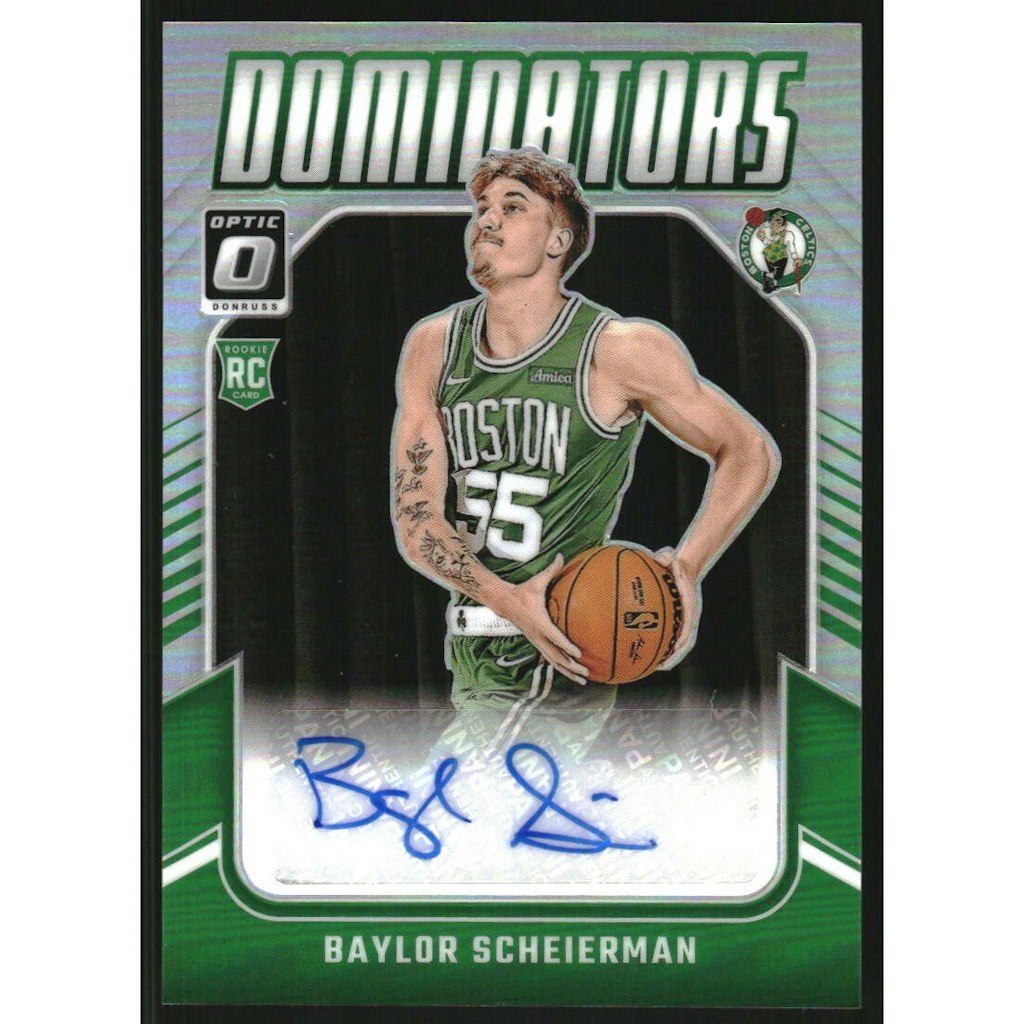 2024-25 Donruss Optic Baylor Scheierman Rookie Dominators Signatures Holo Card: $27 2024-25 Donruss Optic Baylor Scheierman Rookie Dominators Signatures Holo Card: $27