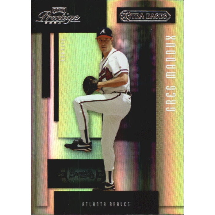 2004 Playoff Prestige Xtra Bases Black Greg Maddux Baseball Card: $13.50 2004 Playoff Prestige Xtra Bases Black Greg Maddux Baseball Card: $13.50