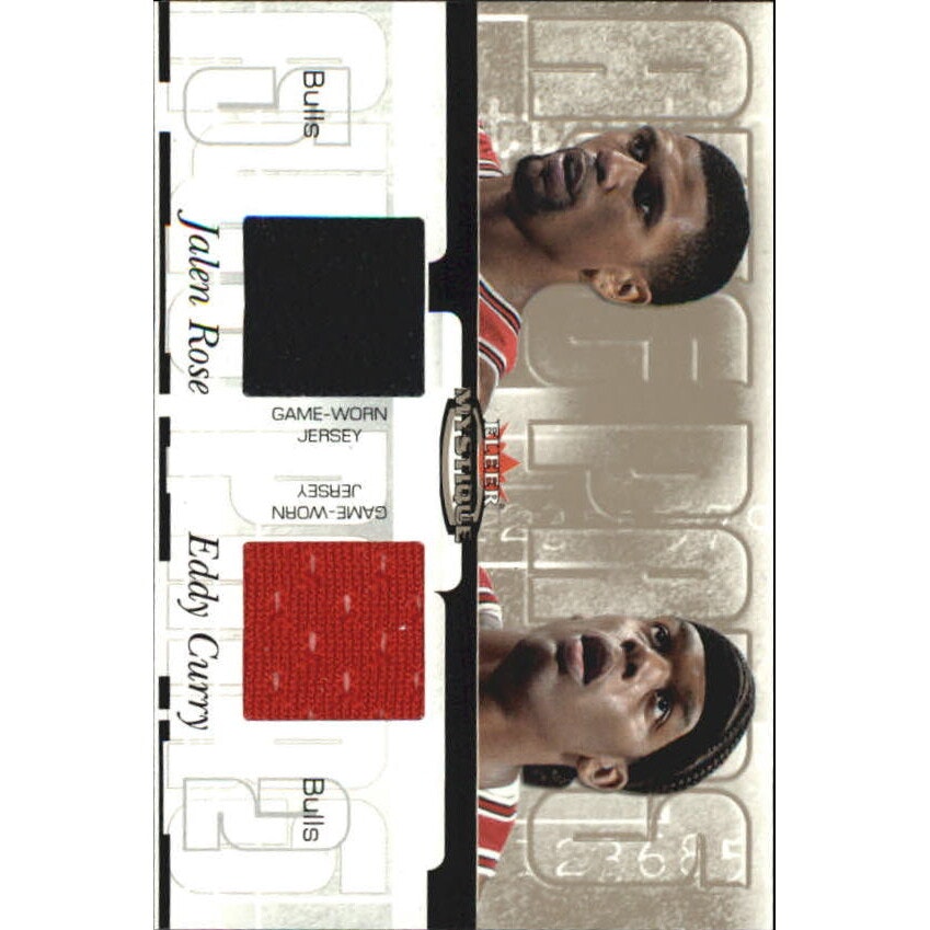 2003-04 Fleer Mystique Awe Pairs Jalen Rose and Eddy Curry Dual Jersey Card: $10.80 2003-04 Fleer Mystique Awe Pairs Jalen Rose and Eddy Curry Dual Jersey Card: $10.80