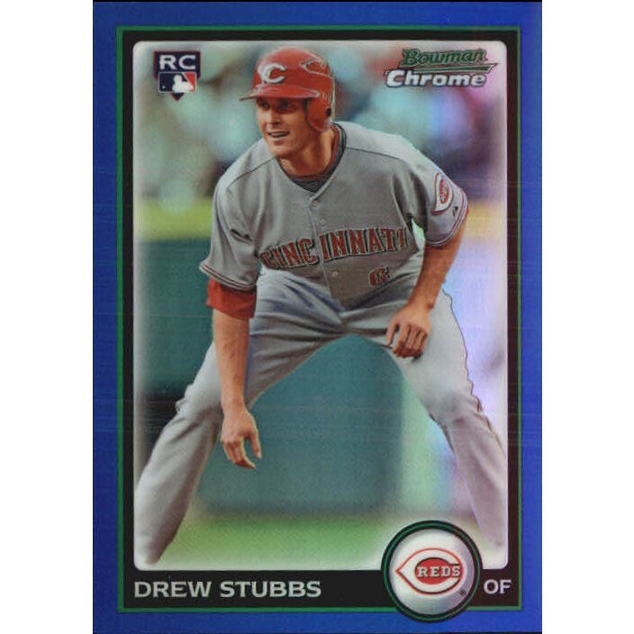 2010 Bowman Chrome Blue Refractor Drew Stubbs Baseball Card: $10.80 2010 Bowman Chrome Blue Refractor Drew Stubbs Baseball Card: $10.80