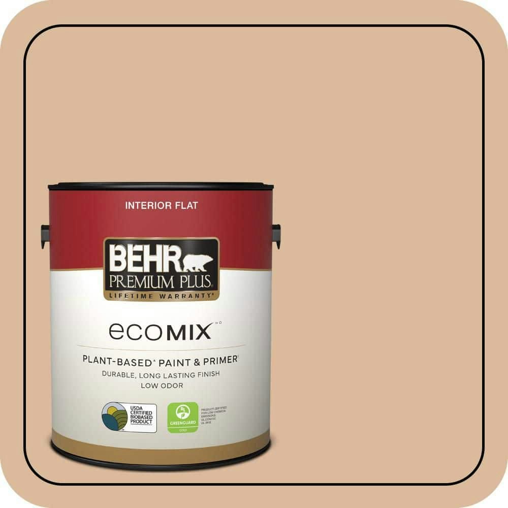 Pumpkin Cream Flat Plant-Based Interior Paint & Primer 1-Gallon: $38.98