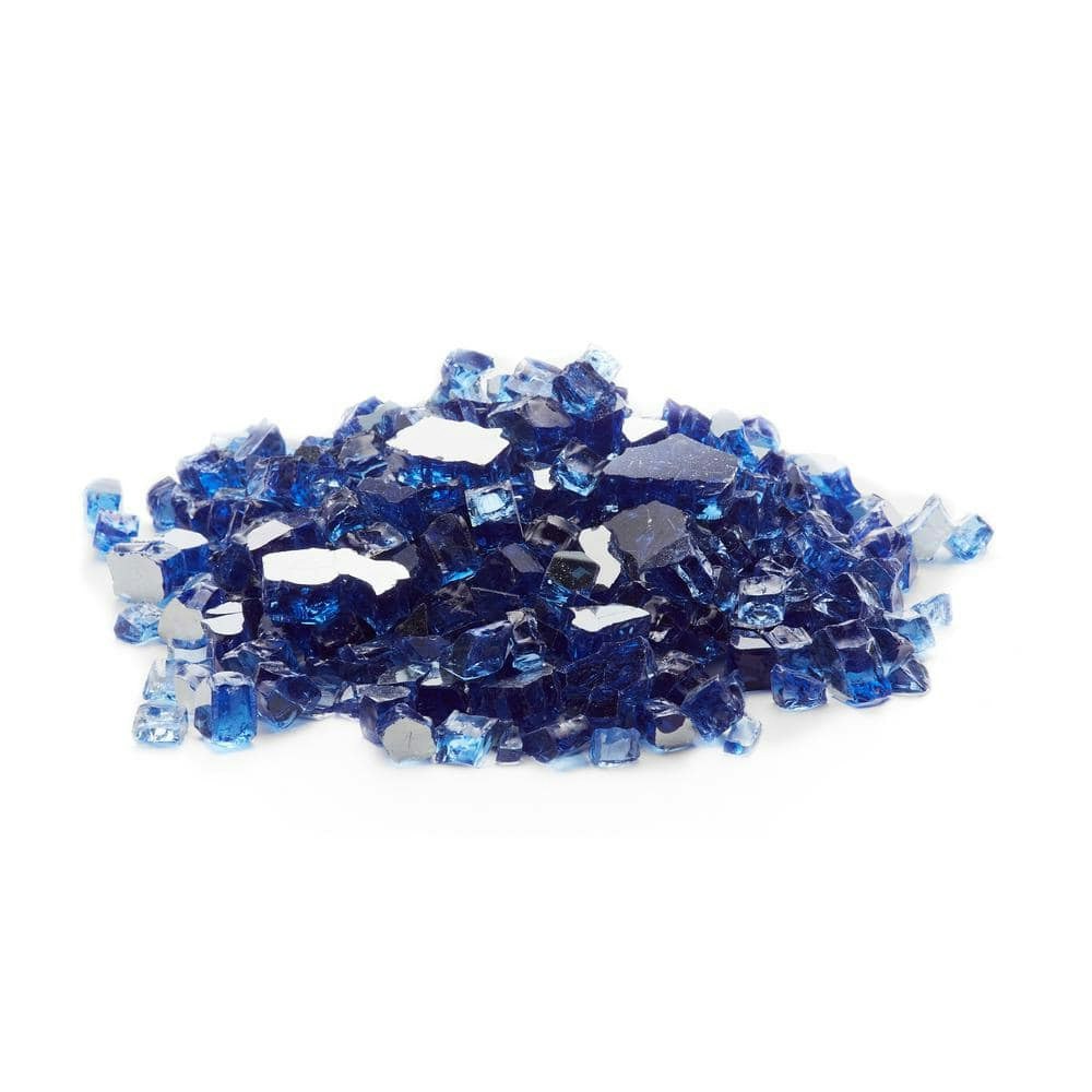 1/2-inch Cobalt Blue Tempered Reflective Fire Glass 25-Pound Bag: $58.55 1/2-inch Cobalt Blue Tempered Reflective Fire Glass 25-Pound Bag: $58.55