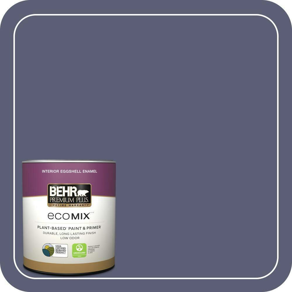 Behr Premium Plus Blue Blood Eggshell Interior Paint and Primer 1-Quart: $20.48