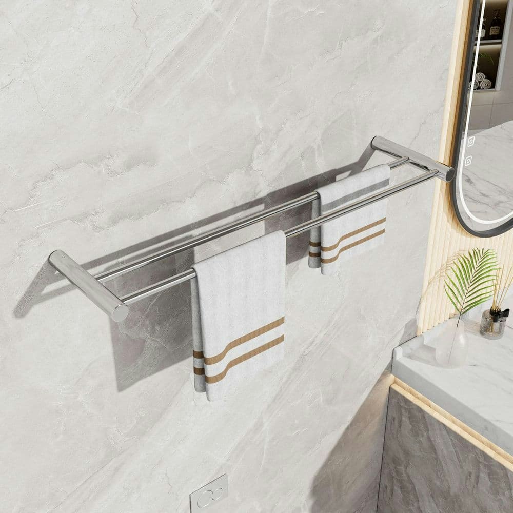 23.62-inch Stainless Steel Double Towel Bar 2-Piece Set: $235.99