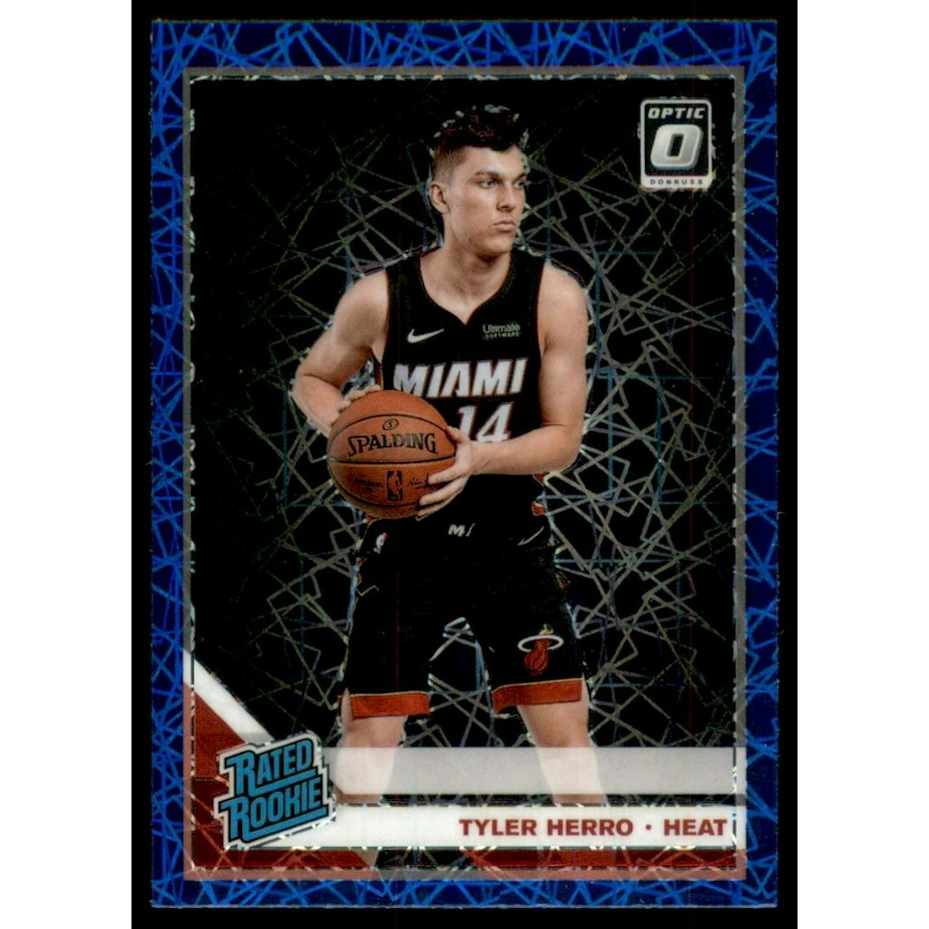 2019-20 Donruss Optic Blue Velocity Tyler Herro Rookie Card: $10.50 2019-20 Donruss Optic Blue Velocity Tyler Herro Rookie Card: $10.50