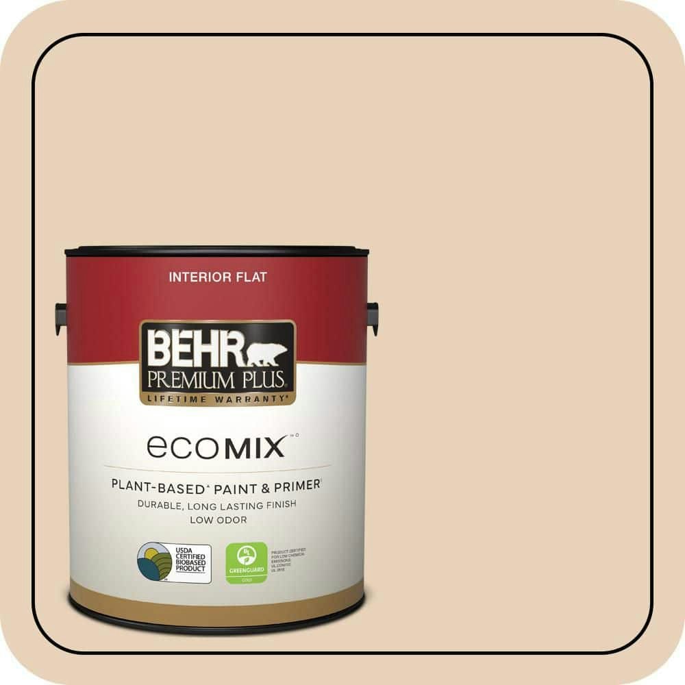 EcoMix Spiced Beige Flat Interior Paint and Primer 1-Gallon: $38.98 EcoMix Spiced Beige Flat Interior Paint and Primer 1-Gallon: $38.98