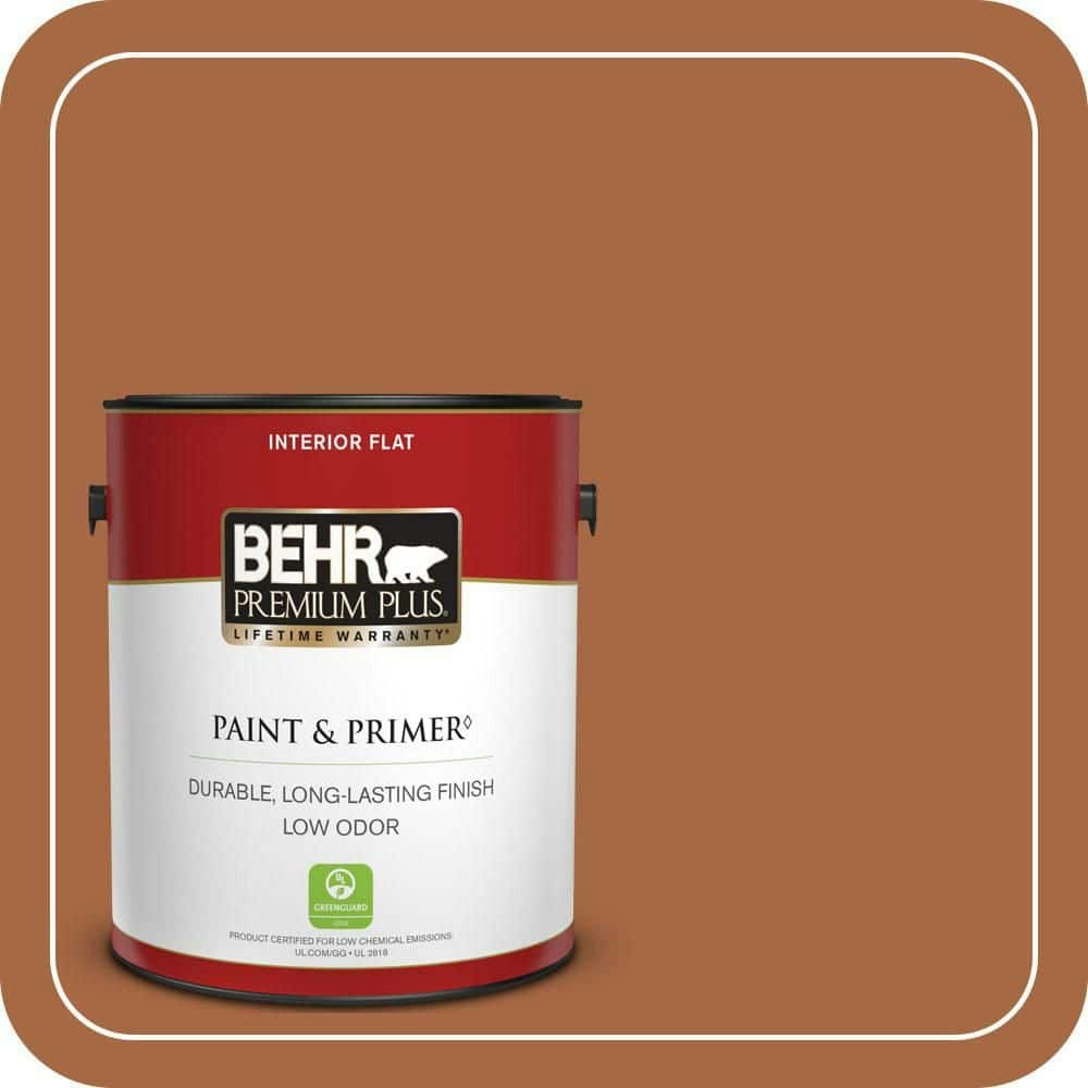 Behr Premium Plus 1-Gallon Maple Glaze Flat Interior Paint and Primer: $34.98 Behr Premium Plus 1-Gallon Maple Glaze Flat Interior Paint and Primer: $34.98