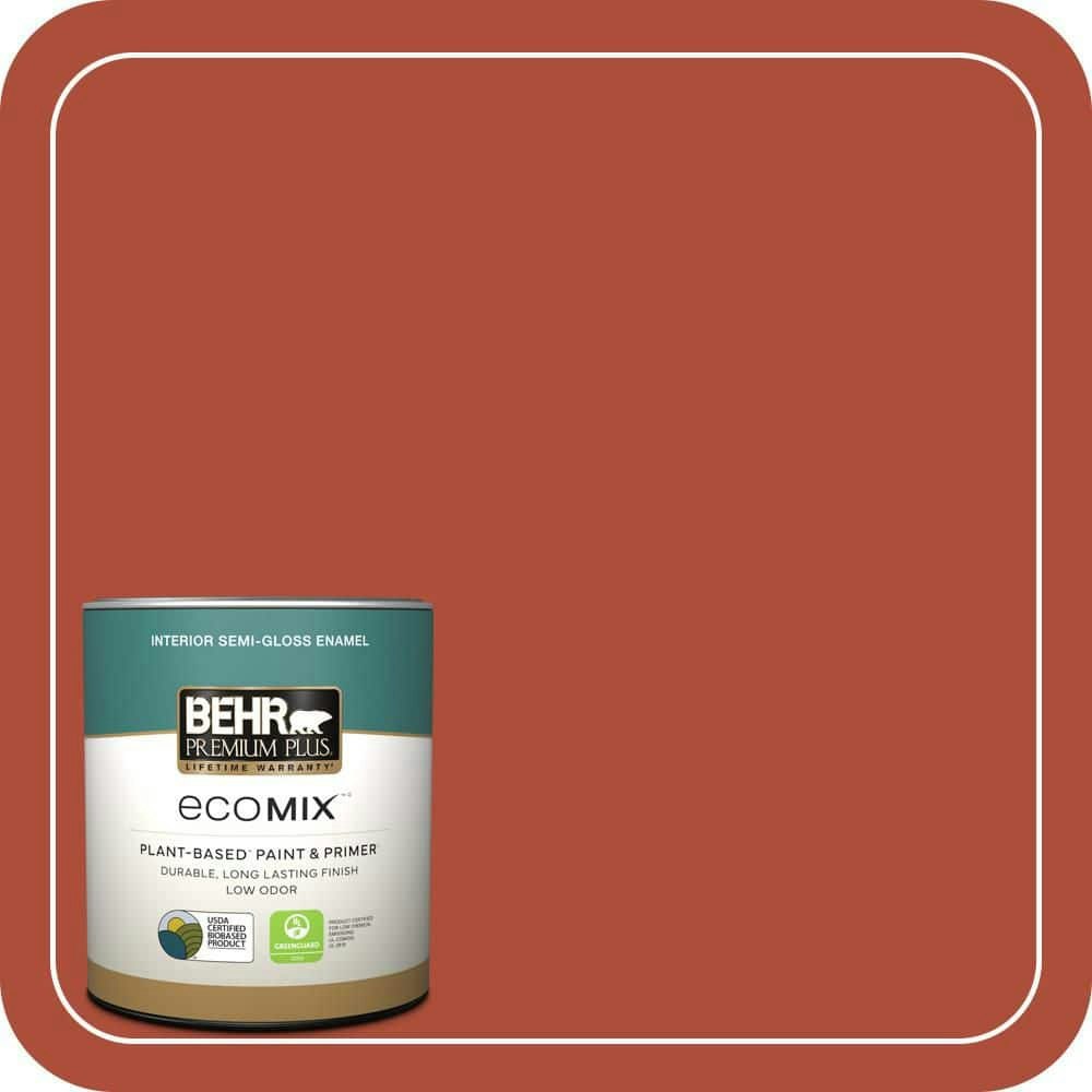 Behr Torch Red Semi-Gloss Plant-Based Interior Paint and Primer 1-Quart: $22.48 Behr Torch Red Semi-Gloss Plant-Based Interior Paint and Primer 1-Quart: $22.48