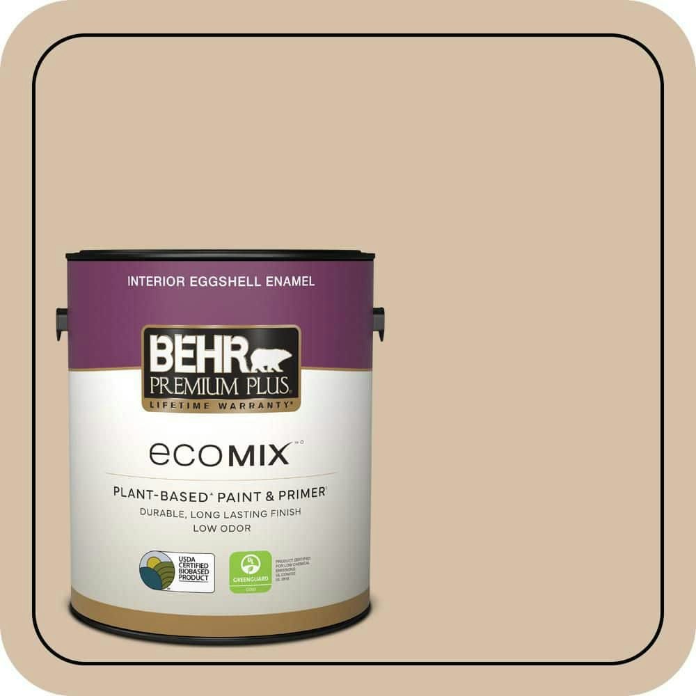Behr Premium Plus 1-Gallon Wild Porcini Eggshell Interior Paint and Primer: $41.98