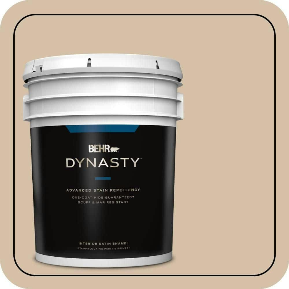 Behr 5-Gallon Wild Porcini Satin Interior Paint and Primer: $317 Behr 5-Gallon Wild Porcini Satin Interior Paint and Primer: $317