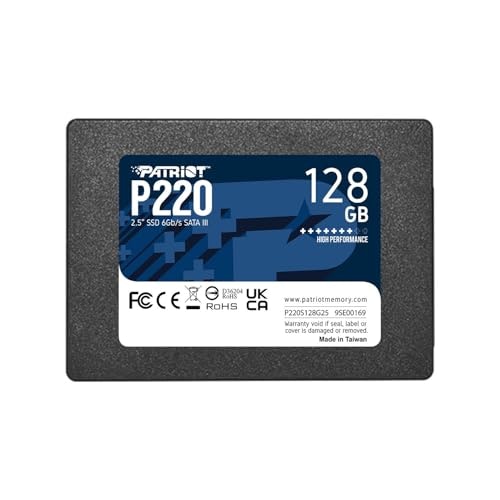 Patriot Memory P220 128GB SATA 2.5-inch Internal SSD: $29.99