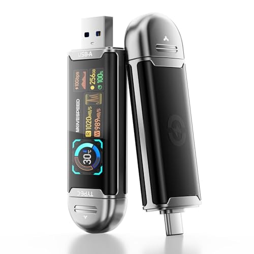 Move Speed 256GB USB 3.2 Type-C SSD with Smart Display: $75.99
