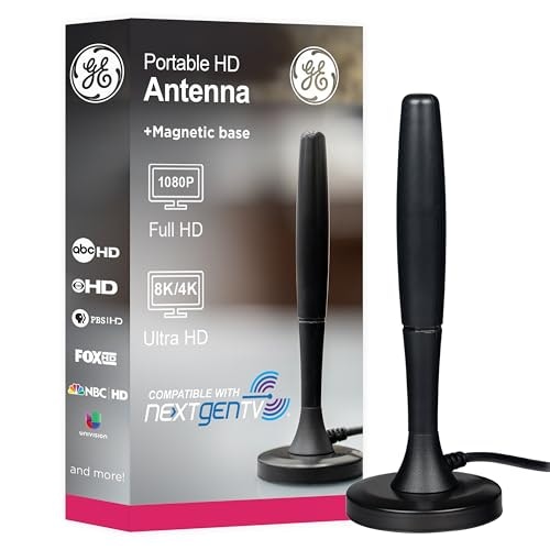 GE 81843 Portable Indoor TV Antenna: $10.46 GE 81843 Portable Indoor TV Antenna: $10.46