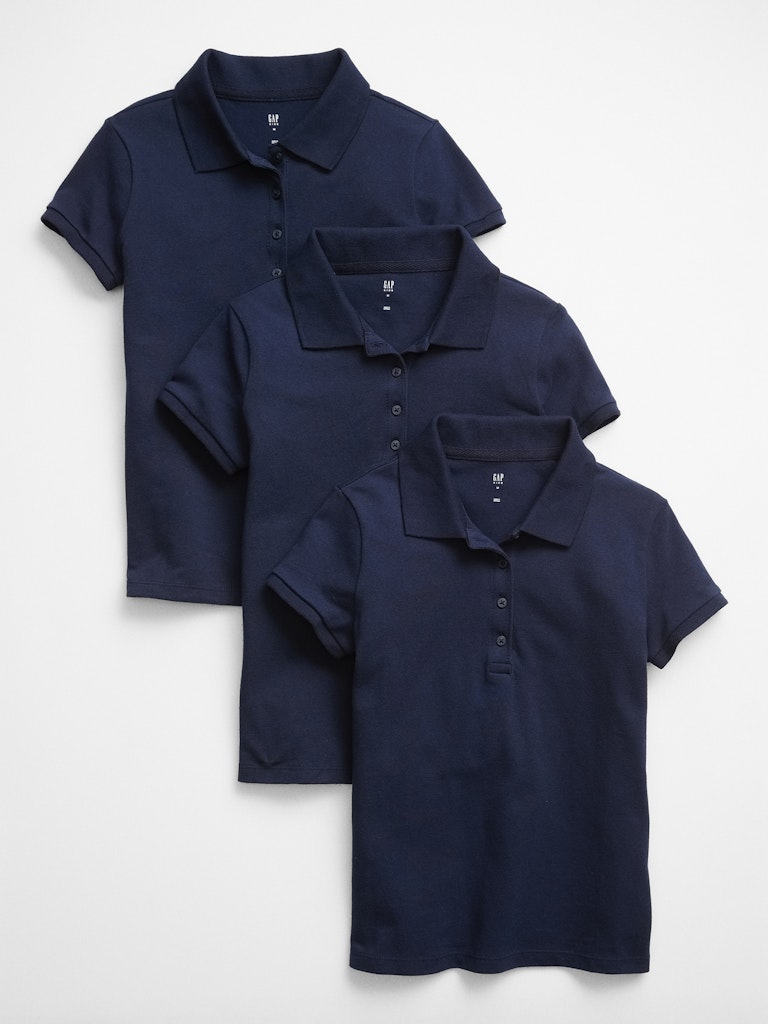 Kids Uniform Stretch Pique Polo Shirt 3-Pack: $23.99 Kids Uniform Stretch Pique Polo Shirt 3-Pack: $23.99