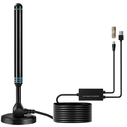 Amplified Indoor and Outdoor Digital TV Antenna: $15.99