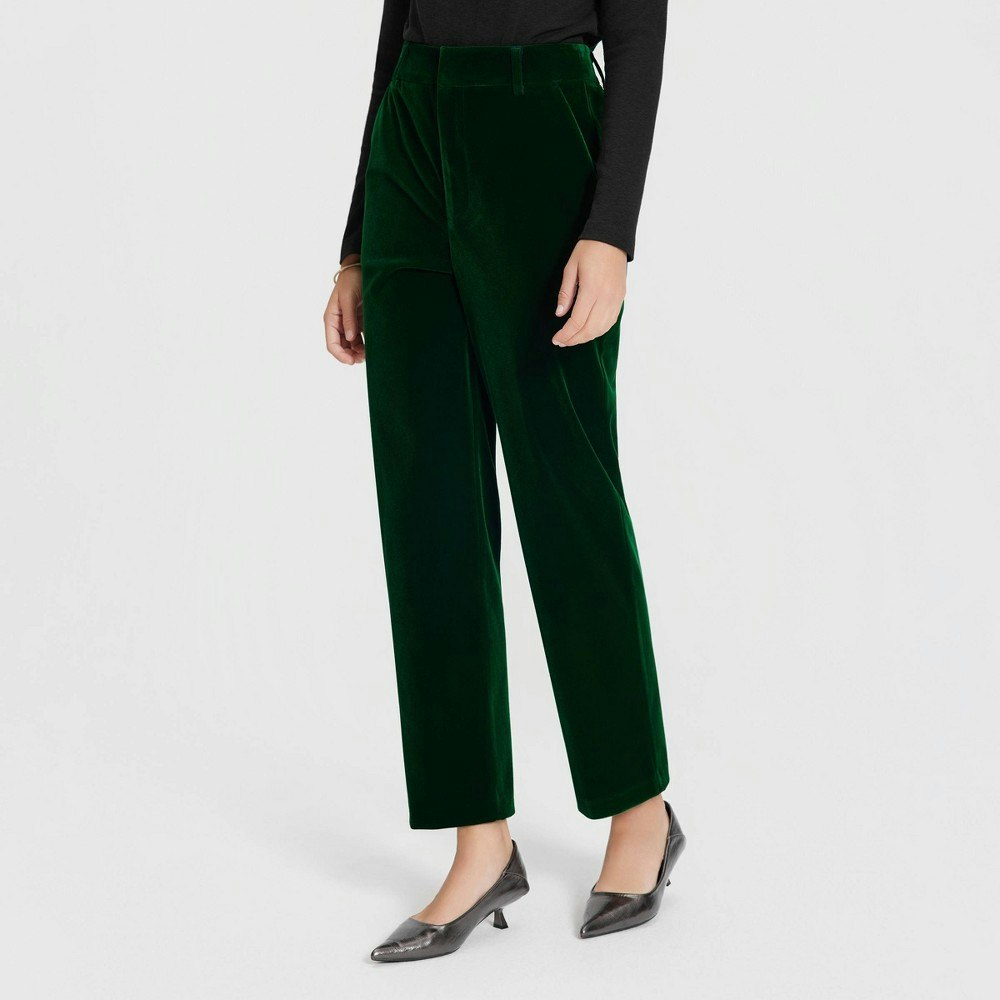 A New Day Women's Mid-Rise Velvet Tapered Trousers: $39 A New Day Women's Mid-Rise Velvet Tapered Trousers: $39