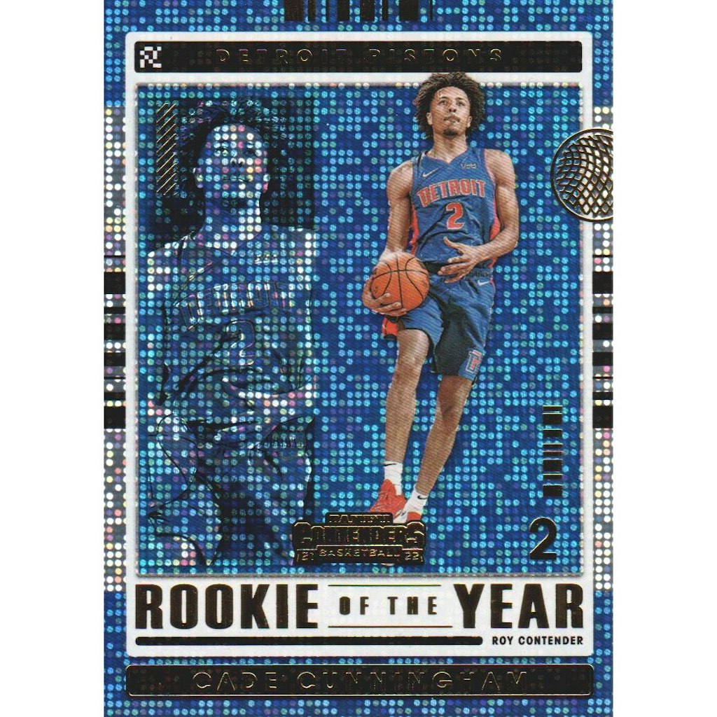 2021-22 Panini Contenders Cade Cunningham Rookie of the Year Contenders Card: $13.50 2021-22 Panini Contenders Cade Cunningham Rookie of the Year Contenders Card: $13.50