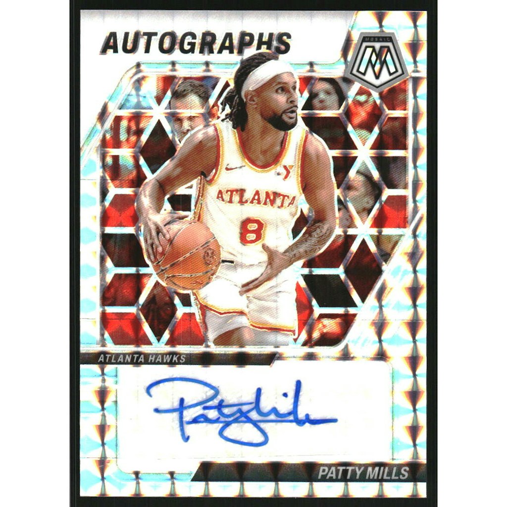 2023-24 Panini Mosaic Patty Mills Autograph Card: $10.80 2023-24 Panini Mosaic Patty Mills Autograph Card: $10.80